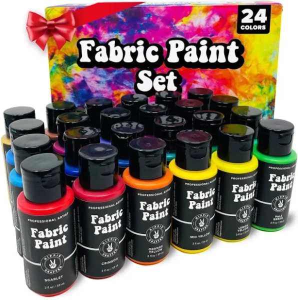 Fabric Paint Set 24 Colors