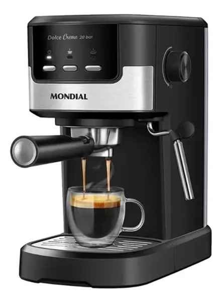 Cafeteira Espresso Mondial Dolce Crema 1200w C-21-e-cnp Preto - R$ 549