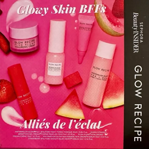 Sephora Beauty Insider Glow Recipe Glowy Skin BFFs 5 Piece Set