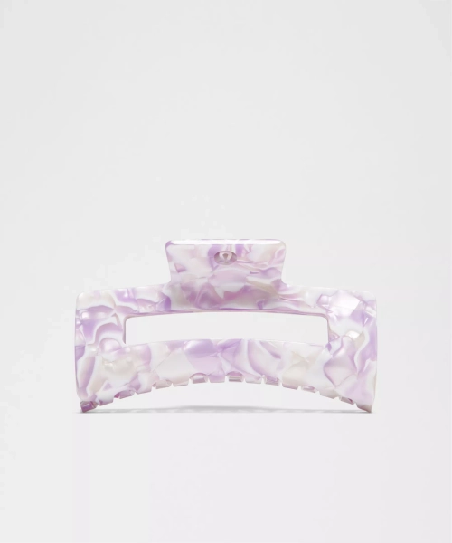 Extra Large Claw Hair Clip - Lilac Play/White - ONE SIZE