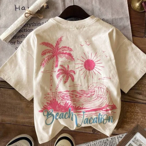 Girls' Tropical Palm Tree Shirt