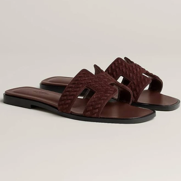 Hermès Oran Leather Sandals