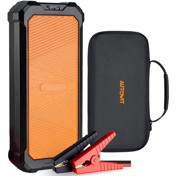 Autowit SuperCap 2 Battery-less Car Jump Starter, 800A 12V Portable Jump Box, No Pre-charging Needed, Built-in Supercapacitor for Extreme Heat & Cold
