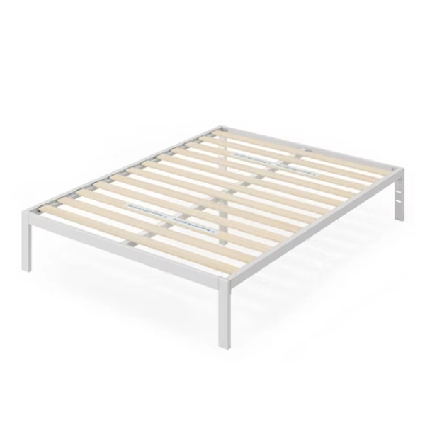 Full 14" Metal Platform Bed Frame White - Zinus: No Box Spring, 700 lbs Capacity, 5-Year Warranty