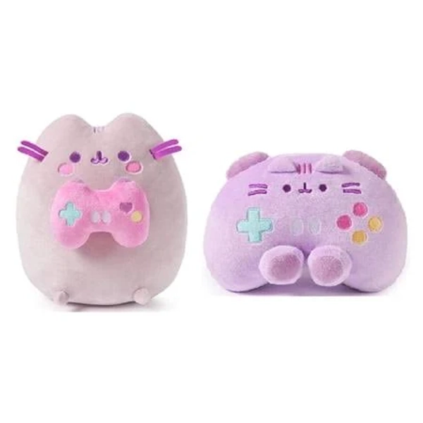 Gund Pusheen Gamer and 7 inch Controller Plush Bundle