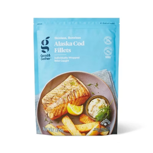Alaska Cod Skinless Boneless Fillets - Frozen - 16oz - Good & Gather™