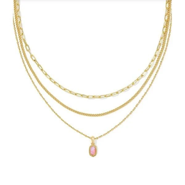 Kendra Scott Mini Elisa Triple Strand Necklace