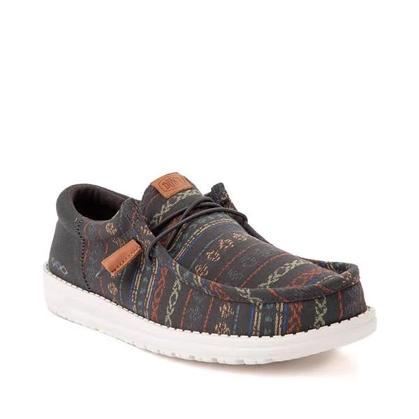 Mens HEYDUDE Wally Funk Slip-On Casual Shoe - Charcoal / Multicolor - MULTI COLOR - Size 7