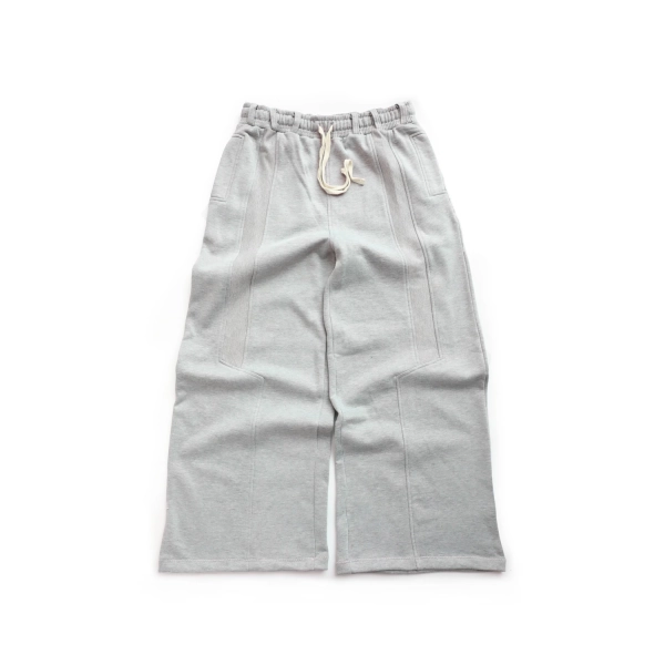 Grey Panel Sweatpants - WIDE — jOONIVERSE LAB