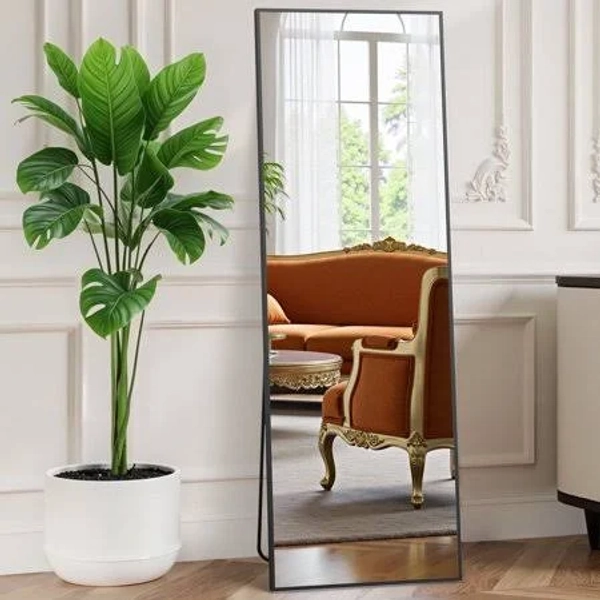 Ebern Designs Tall Full Length Mirror with Stand