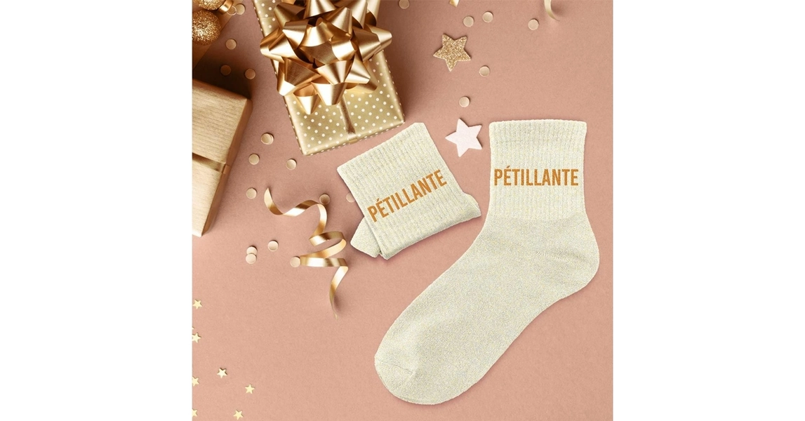 Chaussettes paillettes pétillante