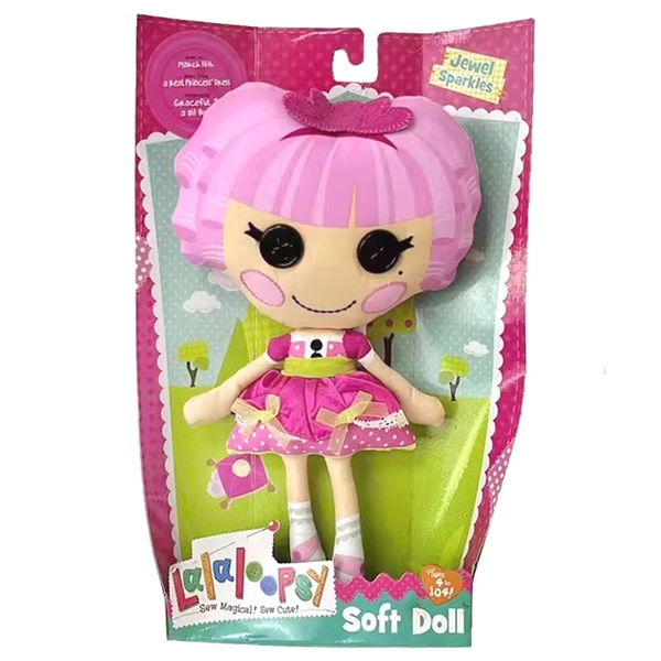 Cute Lalaloopsy Jewel Sparkles Soft Doll 26cm Plush Stuffed Toy Dolls Kids Toys for Girls Children Gifts Box Damage