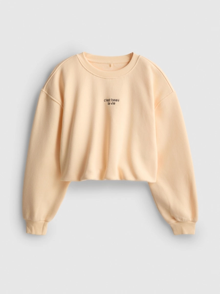 7-15yrs | Cotton Rich Bubble Hem Sweatshirt