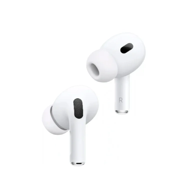 Apple - AirPods Pro 2, Wireless Active Noise Cancelling Earbuds with Hearing Aid Feature - White