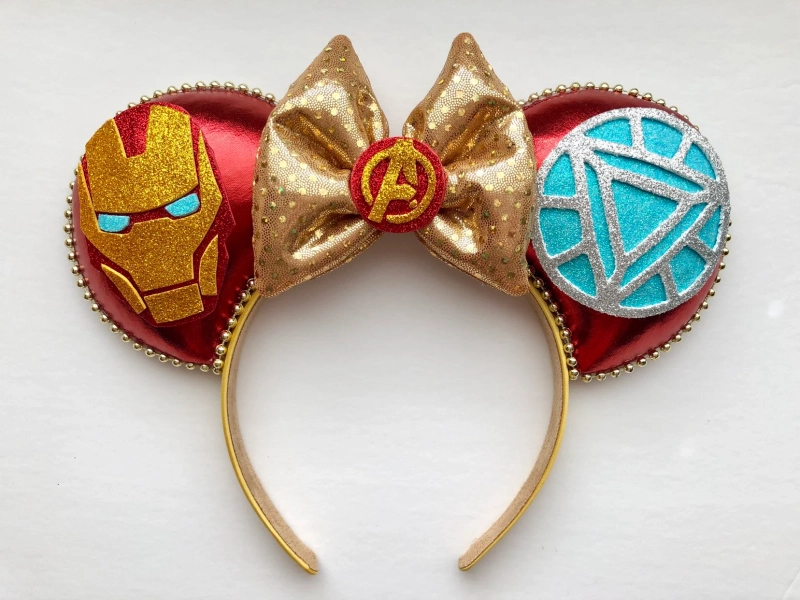 The Avengers Infinity War Iron Man Inspired Mouse Ears Mickey Ears Headband | PREORDER Ships in 10 business days 