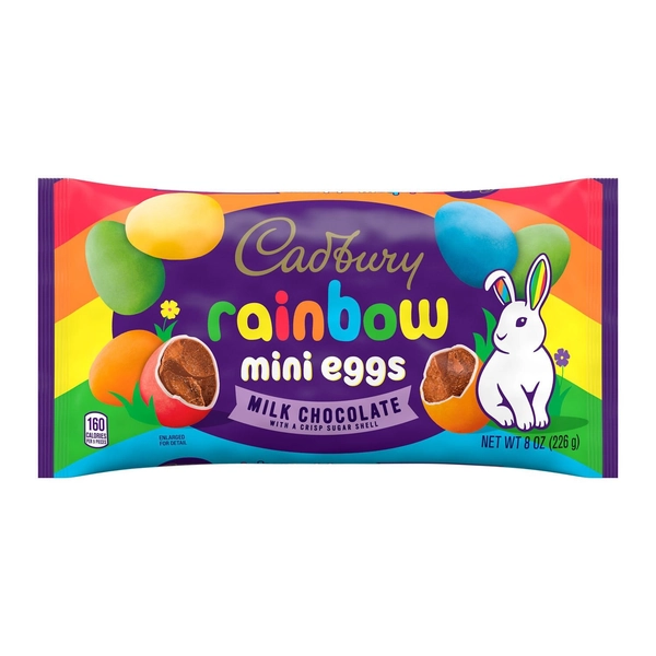 Cadbury Mini Eggs Milk Chocolate with a Crisp Sugar Shell Treats, Easter Candy, 8 OZ