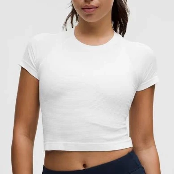 Lululemon Women's Swiftly Tech Cropped Short-Sleeve Shirt 2.0
