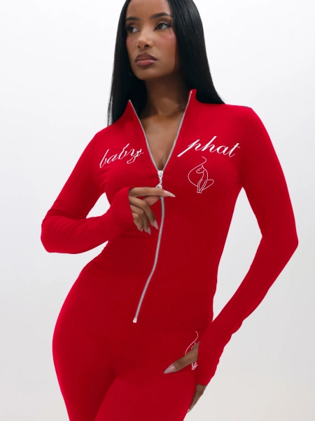 Long Sleeve High Neck Zip Up Top