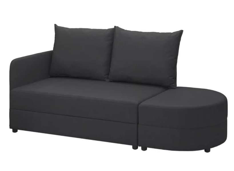 LINDÅKRA 2er-Bettsofa - Vissle dunkelgrau