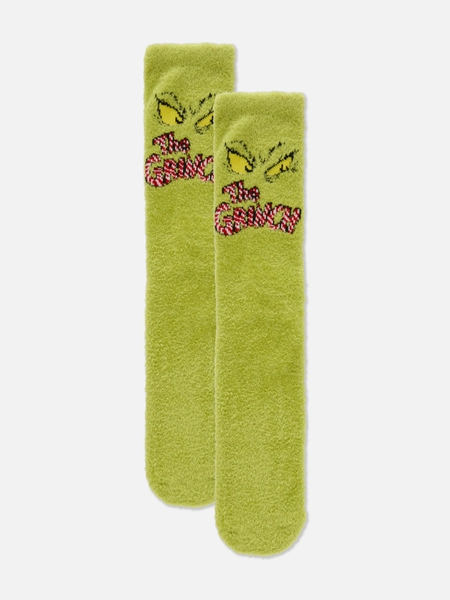 Chaussettes de Noël douillettes Le Grinch pour homme