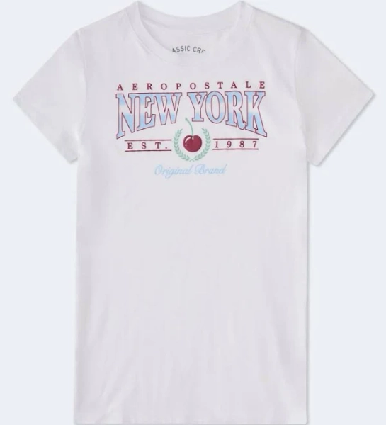 Aeropostale Women's New York Cherry Graphic Tee