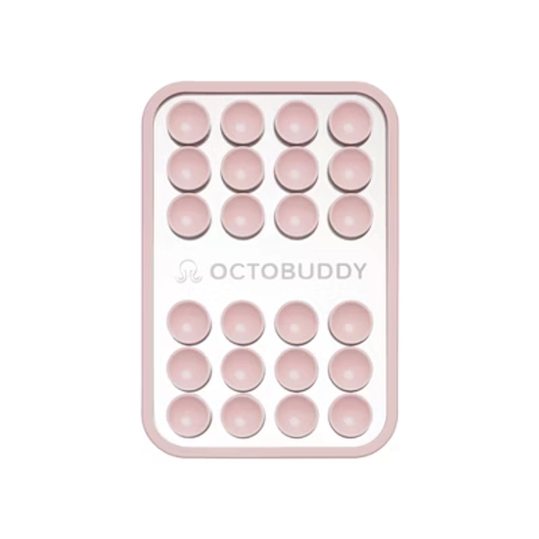 Octobuddy Silicone Suction Cup Phone Case Mount Mirror - Chalk Pink