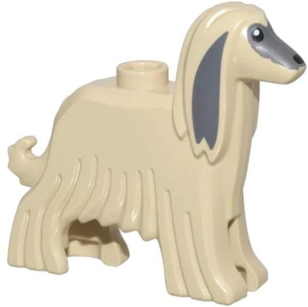 Lego Animal City Tan Dog Afghan Hound Minifigure