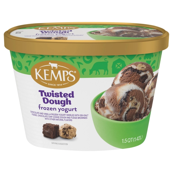 Kemps Twisted Dough Frozen Yogurt