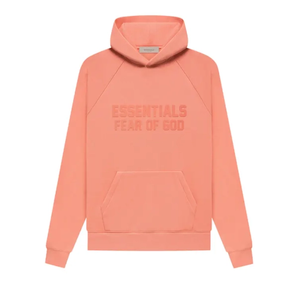 Buy Fear of God Essentials Hoodie 'Coral' - 192SU222052F | GOAT
