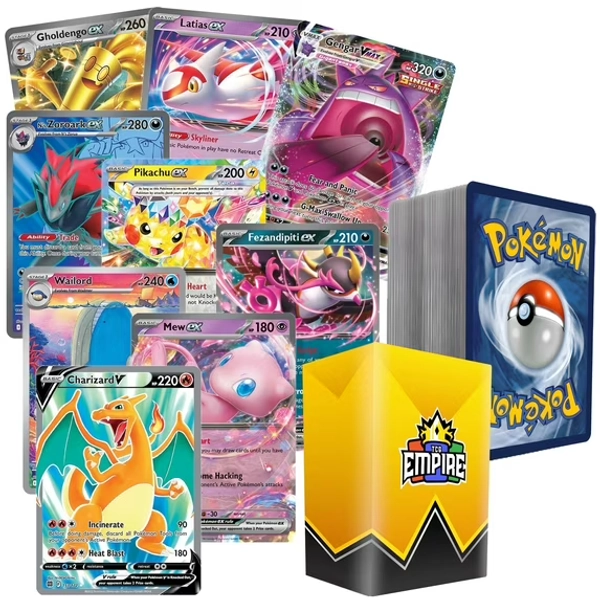 Ultra Rare Battle Bundle | 100+ Pokemon Cards | 1x Ultra Rare Guaranteed | Holos & Rares Included! | Perfect Giftable for Kids & Collectors!