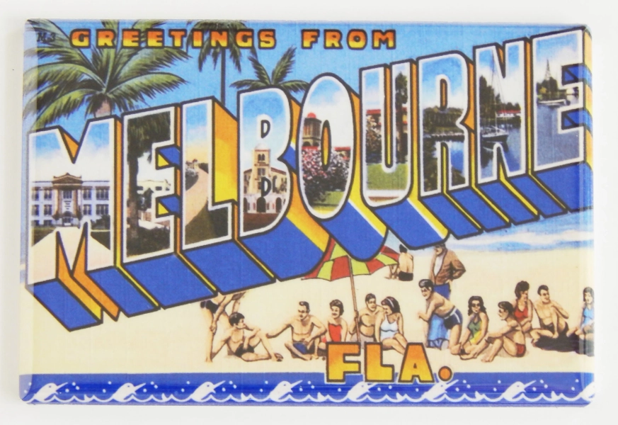 Greetings from Melbourne Florida Fridge Magnet