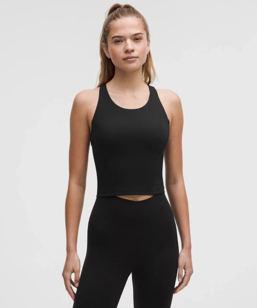 Wunder Train Racerback Tank Top *Medium Support, B/C Cup - Black - 0