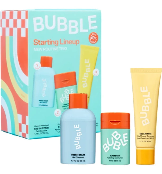 Bubble Skincare Starting Lineup
