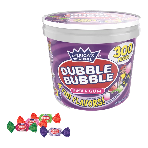 Dubble Bubble Assorted Twist (47.6 oz. / 300 ct. Tub)