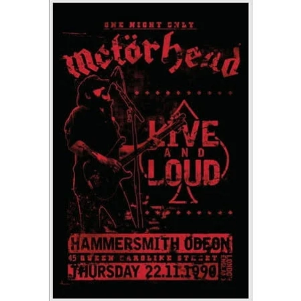 Motorhead Live and Loud Laminated Poster