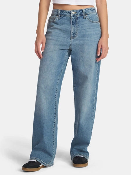 No Boundaries High Rise Baggy Wide Leg Jeans, 30'' Inseam, Women’s