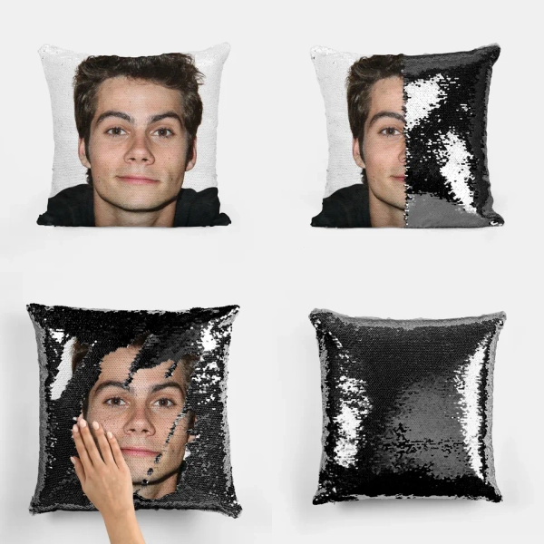 DYLAN O'BRIEN - Fan Sequin Pillowcase Cover Only's 16" x 16" Black sold by Leader Tools | SKU 969702039 | Printerval