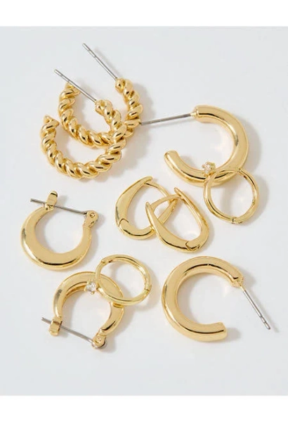 Aerie Women's Basic Hoop Earrings (5-Pack)