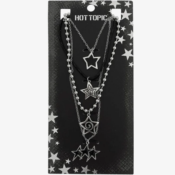 Multi Star Spiral Necklace Set