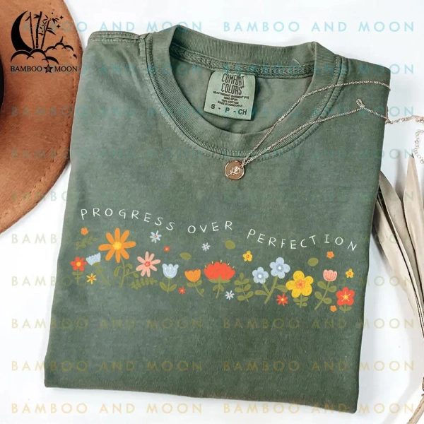 Progress Over Perfection Shirt, Inspirational Teacher Shirt TH0795