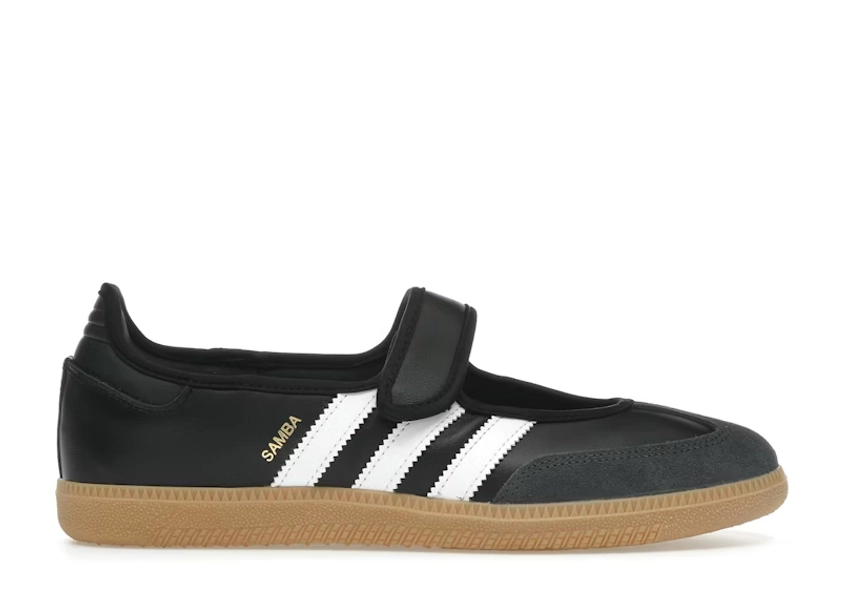 Adidas Samba Jane Black White Gum (Women's) Sneakers in Core Black/Carbon/Footwear White