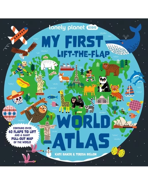 Lonely Planet Kids: My First Lift-The-Flap World Atlas by Kate Baker - Book - Sor - Miscellaneous