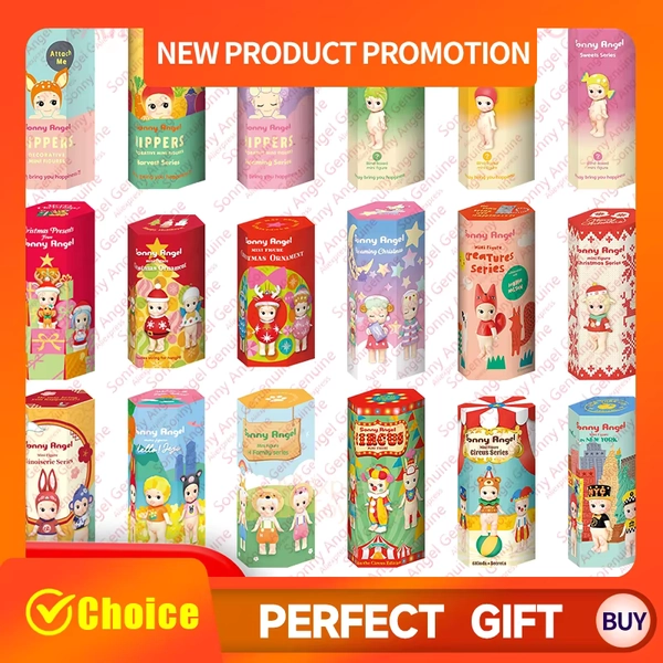 Sonny Angel Genuine Blind Box Cute Cartoon Doll Surprise Gift for Christmas Birthday Party Home Decor Screen Decoration Kawaii