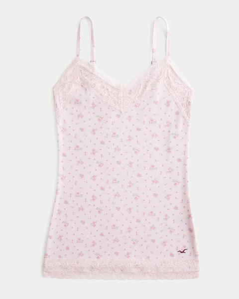 Lace Trim Layering Cami