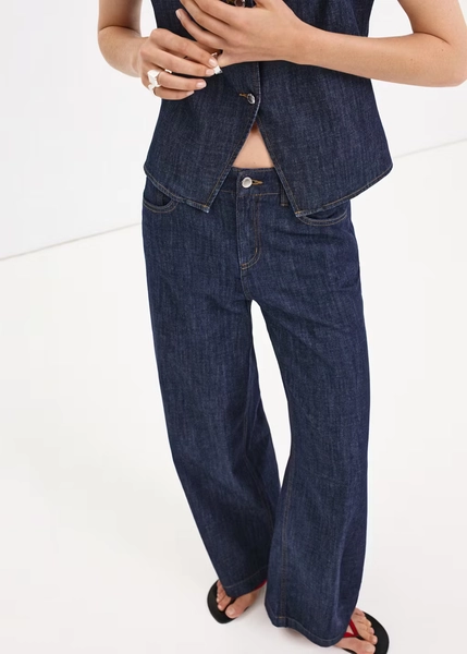 Jeans wideleg rinse wash - Donna | MANGO Italia