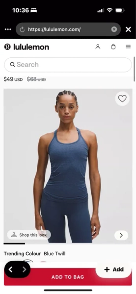 Ebb to Street Tank Top *Light Support, B/C Cup - Sheer Oak - 10