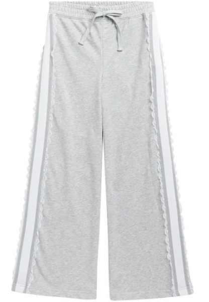 Tractr Kids' Lace Trim Sweatpants