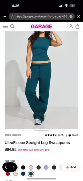 UltraFleece Straight Leg Sweatpants