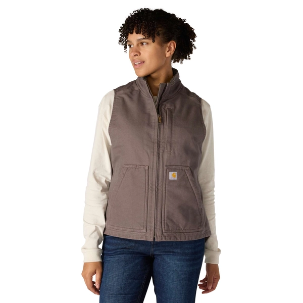 Women's Sherpa Lined Vest - Relaxed Fit - Washed Duck | Women's Best Sellers | Carhartt