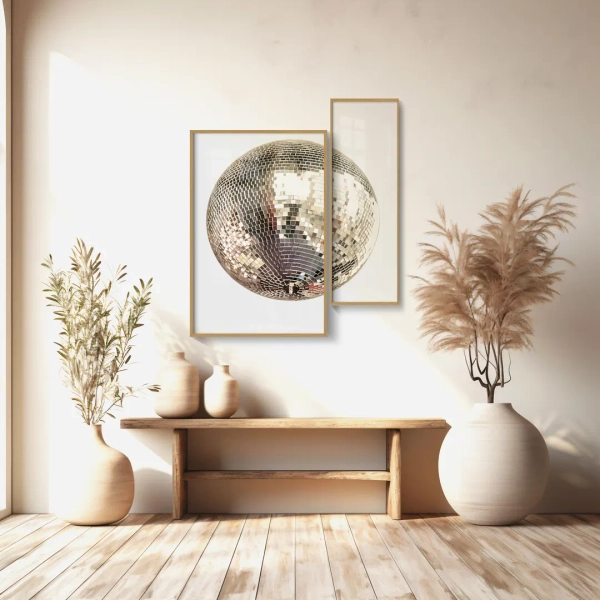 Mirror Ball Print, Set of 2, Y2K Room Decor, Disco Ball Decor, Dopamine Decor, Trendy Funky Wall Art, Maximalist Decor, Indie Room Decor - Etsy